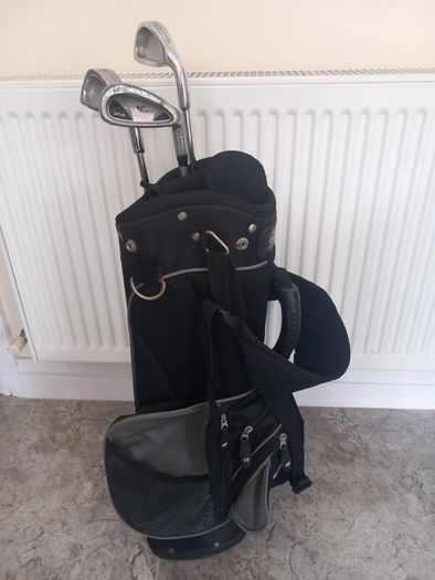 Kids golf clubs and bag