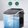NEW SALE | Countertop Ice Maker Machine, 9 Cubes Ready in 6 Mins, 12 KG in 24Hrs, Self-Cleaning Ice Machine with Ice Scoop and Basket Image 2
