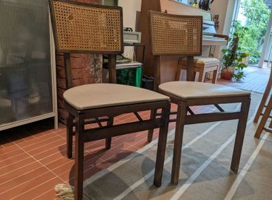 Vintage folding chairs