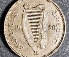 Fantastic Ireland 1930 Farthing coin
