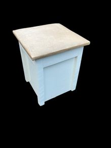 Vintage Linen Box / Ottoman / Storage Cabinet