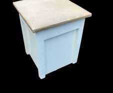 Vintage Linen Box / Ottoman / Storage Cabinet