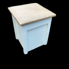 Vintage Linen Box / Ottoman / Storage Cabinet
