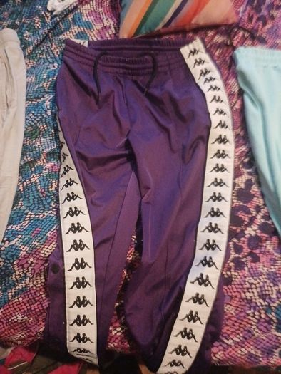 kappa pirple old school button jogs