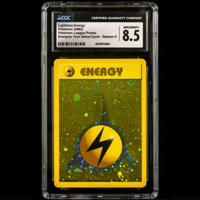 Lightning Energy CGC 8.5 NM-Mint+ Graded Energize Your Game Cycle Holo Rare Graded Pokemon Card League Promo Season 5 2002 Vintage