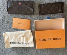 Louis Vuitton red button purse
