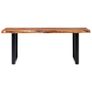 Dining Table with Live Edges Solid Acacia Wood 200 cm 6 cm Image 3