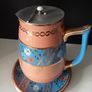 Vintage Teapot and Hot Water/Milk Pitcher with Trivet Image 8