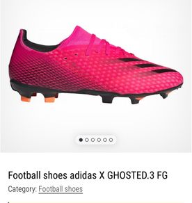 Girls pink Football shoes adidas X GHOSTED.3 FG Sz UK 10.5 EUC