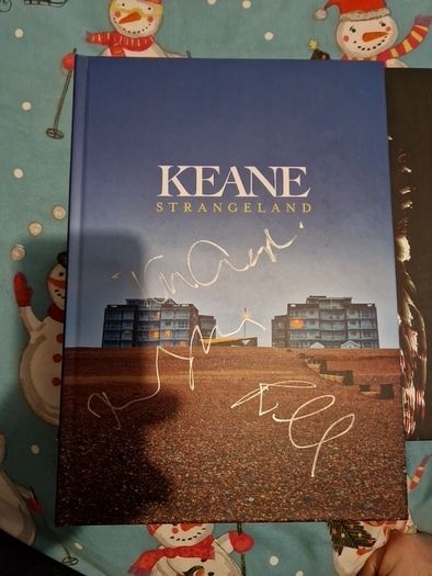 Keane Strangeland book/cd, signed by band