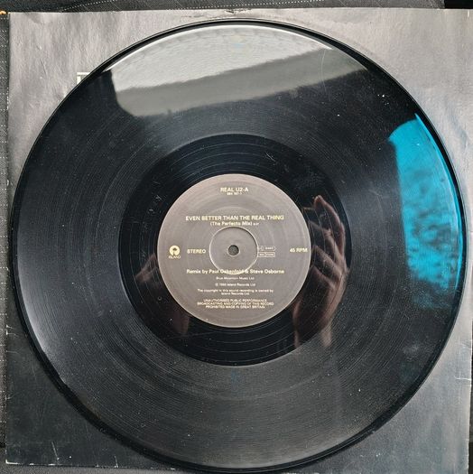 U2 - Even Better Than The Real Thing (Remix) 12" Vinyl EP (1992) Ltd Ed Electro House Trance VG+