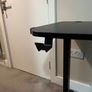 XRocker Gaming Desk with RGB LED Lighting in Black Image 7