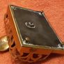 possibly antique/vintage  brass ink well Image 6