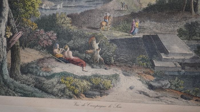 Pair of Larg Engravings after Nicolas Poussin