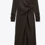 Zara draped wool blend dress  limited edition, small Image 4
