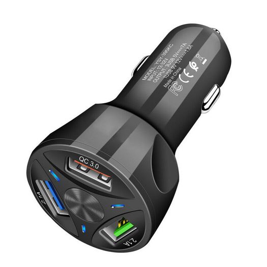 QC 3.0 Car Triple USB Phone Quick Charger 30W (Brand New/Warranty)