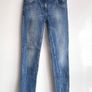 Girls F&F Blue Skinny Jeans Age 12-13 (158cm) Stud Detail Stretch Denim Image 2