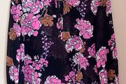 Ladies Navy&amp;Pink Patterned Top by Part Two