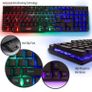 Gaming Keyboard and Mouse and Mouse pad and Gaming Headset, Wired LED RGB Backlight Bundle for PC Gamers Users - 4 in 1 Image 2