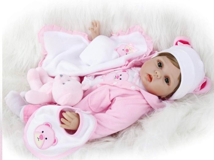 Reborn Dolls 22 inch 55cm Realistic Baby Dolls Soft Silicone vinyl that Looks Real Reborn Baby Dolls Girls Real life Newborn Baby Toys (FREE POSTAGE)