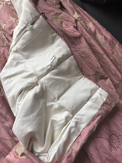Beautiful fleece interlined curtains from period home. Make an offer.
