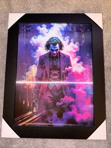 3D Motion Lenticular Joker Framed Wall Art