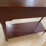 Mahogany console table with 2 drawers Image 4