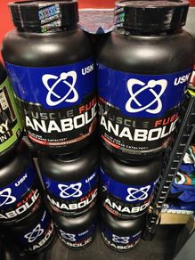 2kg Tubs Of Usn Muscle Fuel Anabolic Protein.