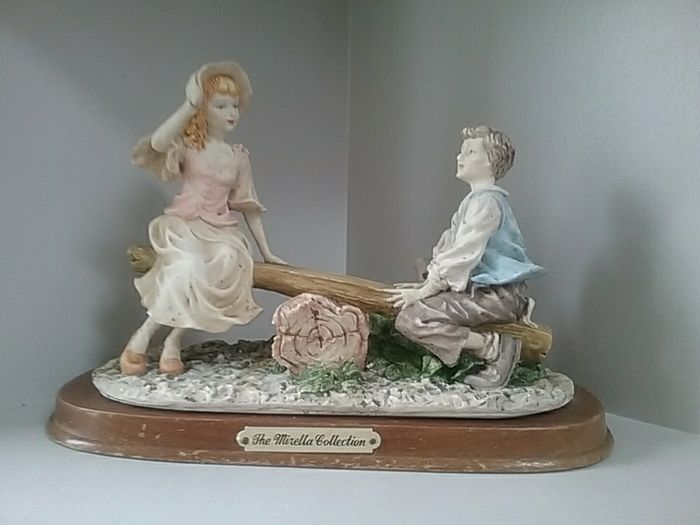 Victorian Boy & Girl Figurine