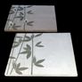 Pair of Large Suede Effect Bamboo Wall Art Prints Image 4