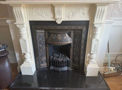 Fireplace with Granite