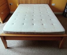 Double bed with mattres or without