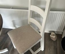 Solid wood dining chair x 4