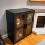 Black Glass Display Cabinet Image 2