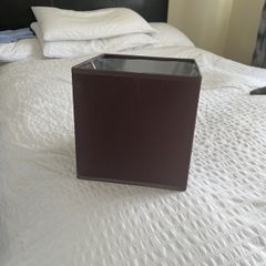 curtains, throw, valance and lampshade and bedside lamp