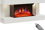 Wall Mounted Fireplace All in One with Downlights 32"/82cm