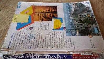 New Complete Geography book. Charles Hayes printed 2000