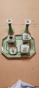 Vintage Royal Staffordshire Vanity Set  Complete 8 Piece Dressing Table Set