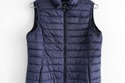 Pre Owned Dunnes Stores Navy Puffer Gilet Bodywarmer