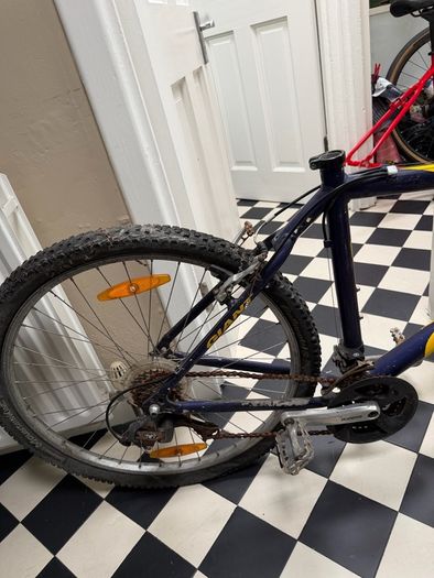 Giant boulder mountain bike