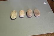 Moonstone palm stones