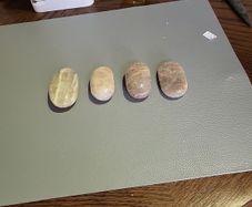 Moonstone palm stones