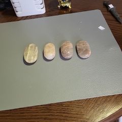 Moonstone palm stones