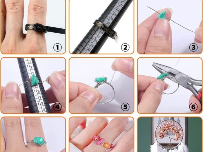 801 Pcs Crystal Jewellery Making Kit, Crystals for Jewellery Making with Crystal Gemstone Beads 5-7mm Stone Bead Drilled Beads for Jewelry Making (FREE POSTAGE)
