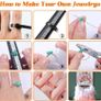 801 Pcs Crystal Jewellery Making Kit, Crystals for Jewellery Making with Crystal Gemstone Beads 5-7mm Stone Bead Drilled Beads for Jewelry Making (FREE POSTAGE) Image 5
