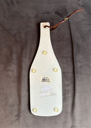 Glass Wine Bottle Trivet/ Cheese Board