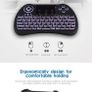 Mini Keyboard Touch Wireless Keyboard Touch Pad Smart TV Remote Control Ergonomic Keyboard USB Interface Silent Wireless Mouse and Keyboard Set (Color : Black) Image 2