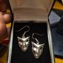 Vintage Theatre Mask Earrings Image 4