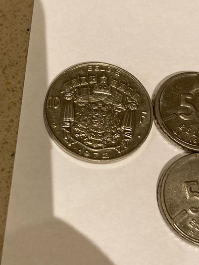 Belgium coin lot of 18 coins