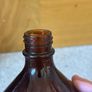 Large Vintage 2000ml Brown Glass Bottle Image 3